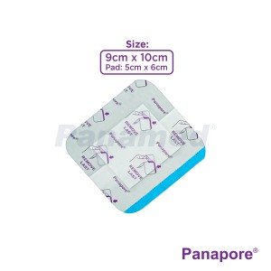 Panapore Waterproof Transparent Dressing with Absorbent Pad 9x10cm sold by 20s